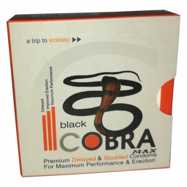 Black Cobra Condoms For Men Pack Of 3 ishopping