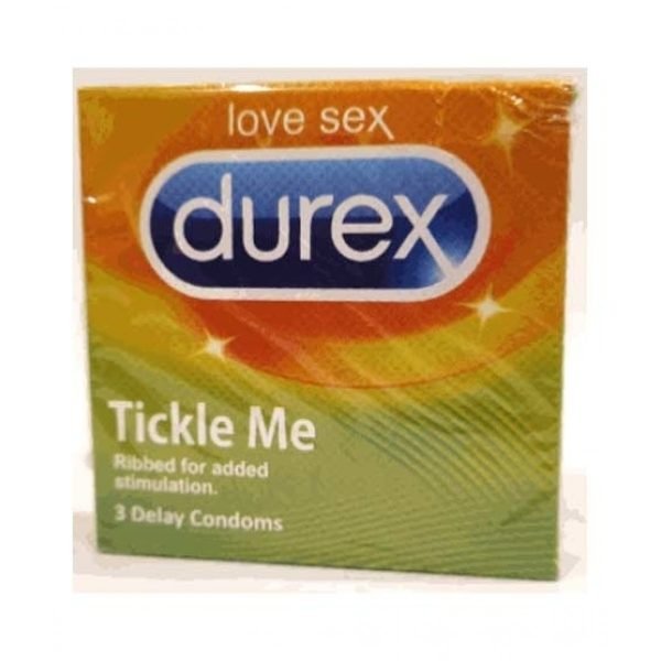 Durex Tickle Me Delay Condom (Pack Of 3) ishopping