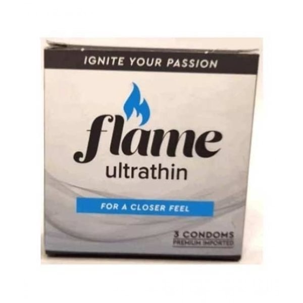 Flame Ultra Thin Condom (Pack Of 3) ishopping